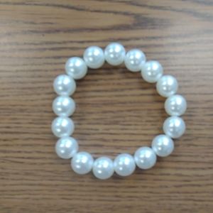 Faux pearl bracelet